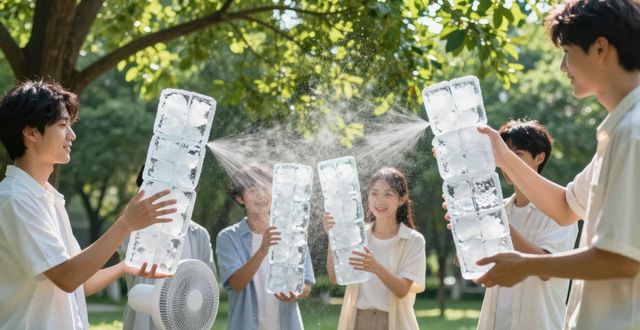 大冰块降温方法_广州夏季防暑降温大冰块_大冰块户外活动使用时长